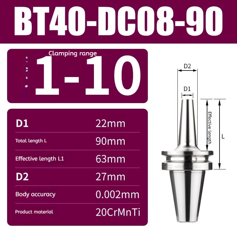 10045 BT30/BT40/BT50-DC high precision back-pull tool holder Shandong Denso Pricision Tools Co.,Ltd.